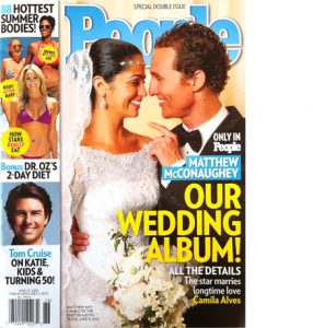 People magazine McConaughy wedding