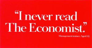 poster campaign for the economist
