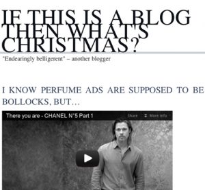 If this is a blog...