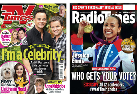 radio and tv times covers